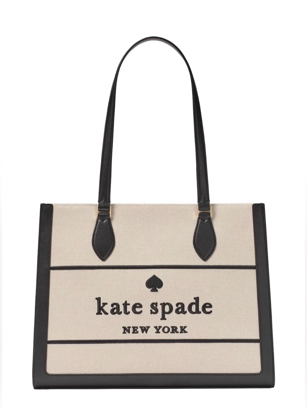kate spade new york Ellie Large Canvas & Leather Tote